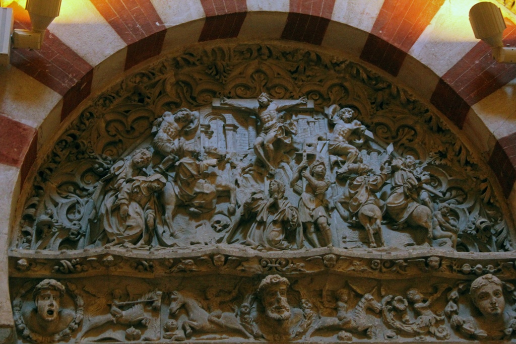 Crucifixion Relief in Moorish Arch