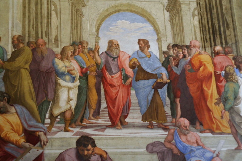 The School of Athens - Plato and Aristotle