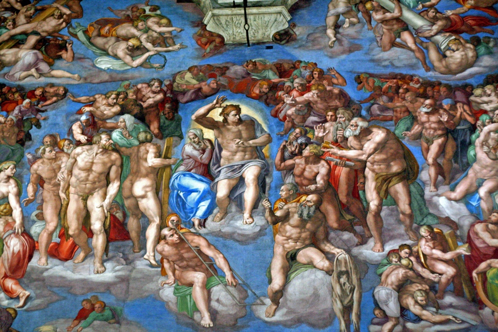 The Last Judgment, center