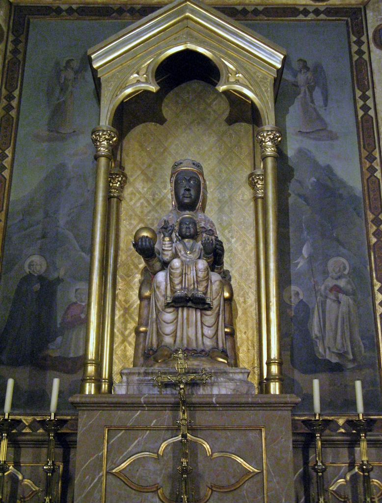 Virgin Mary of Montserrat Statue