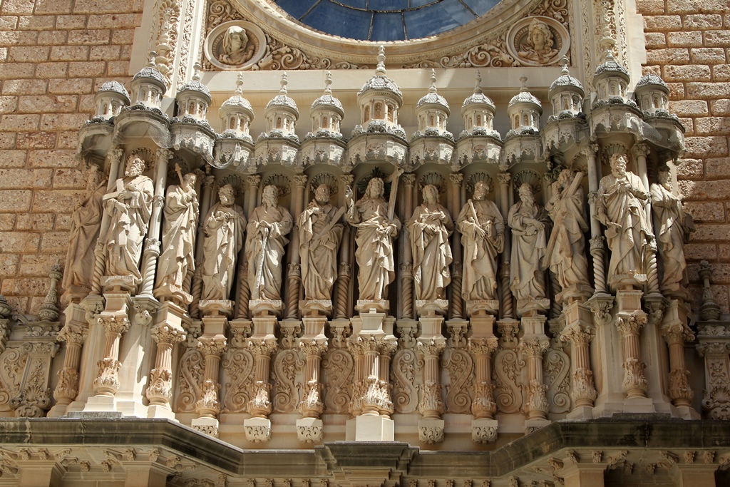 Statues Above Doorway
