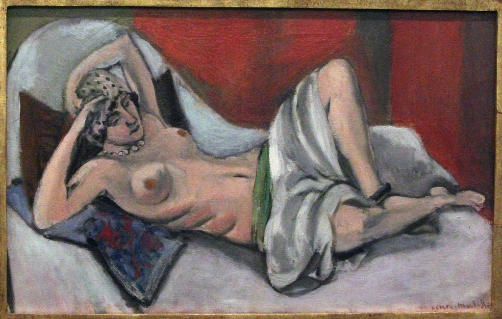 Reclining Nude with Drapery