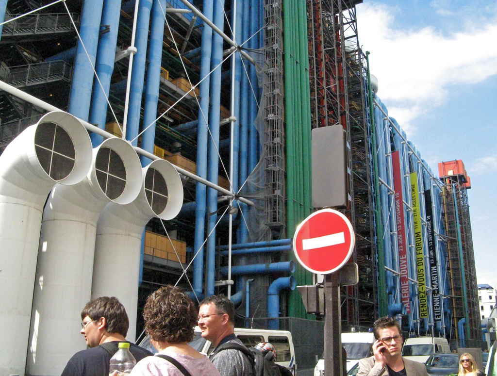 East Side of Pompidou Center