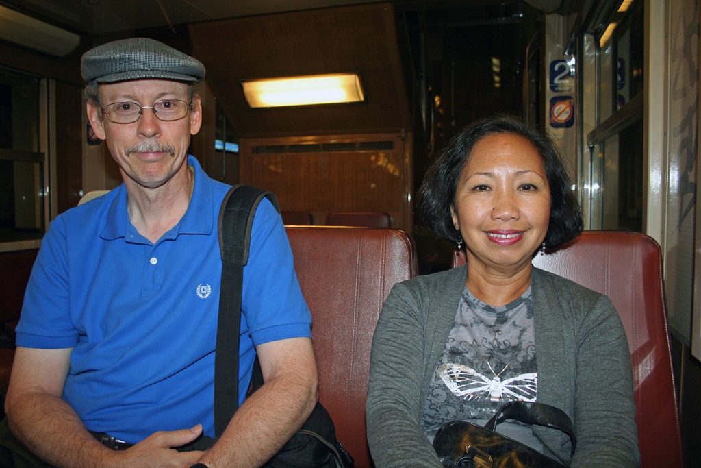 Bob and Nella on Train