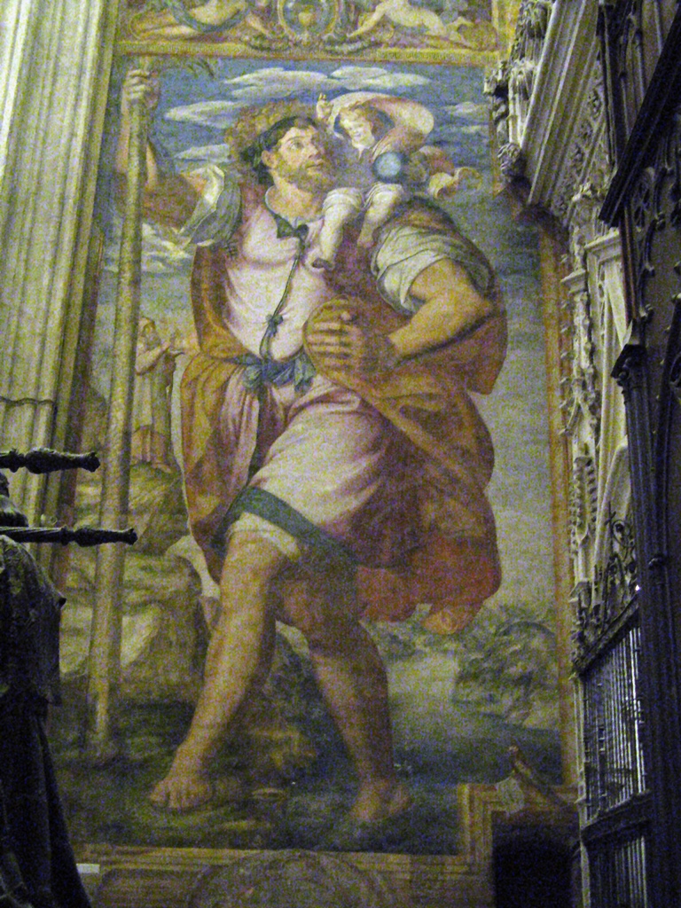 Mural of St. Christopher, Pérez de Alesio
