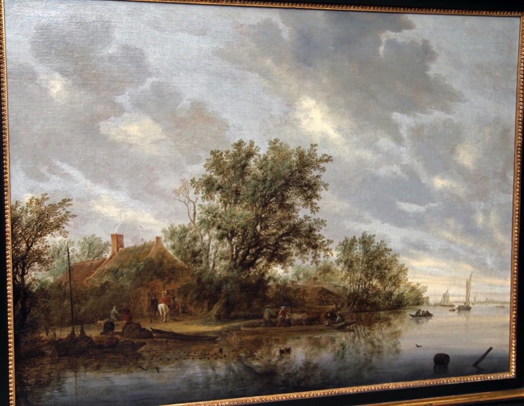 River Landscape with Ferry