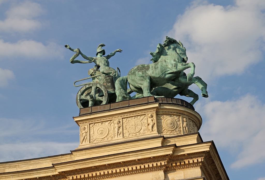 Man in Chariot with Snake