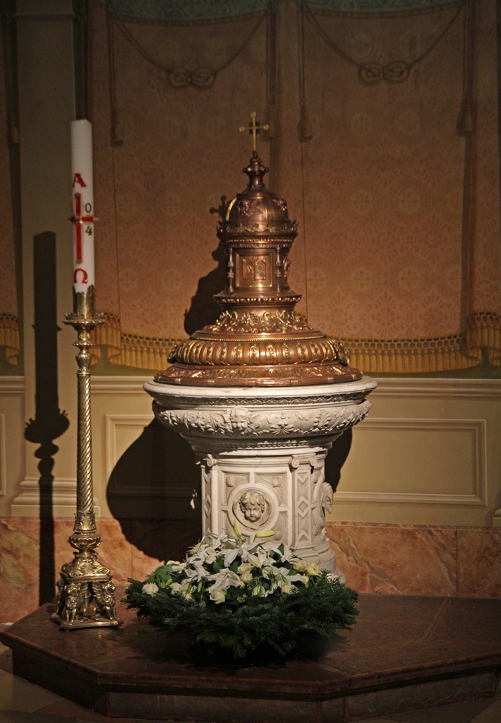 Baptismal Font near The Hand