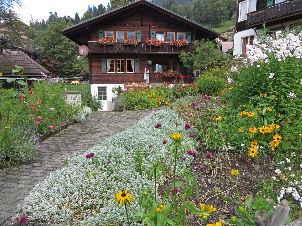 House and Flowers