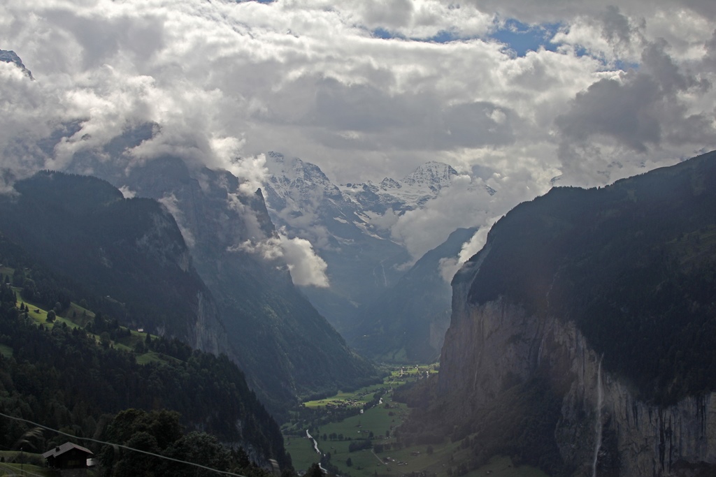 Lauterbrunnen Valley from Train