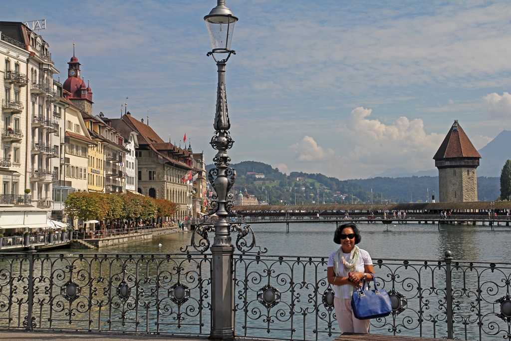 Nella, Kapellbrücke, Wasserturm and River Reuss