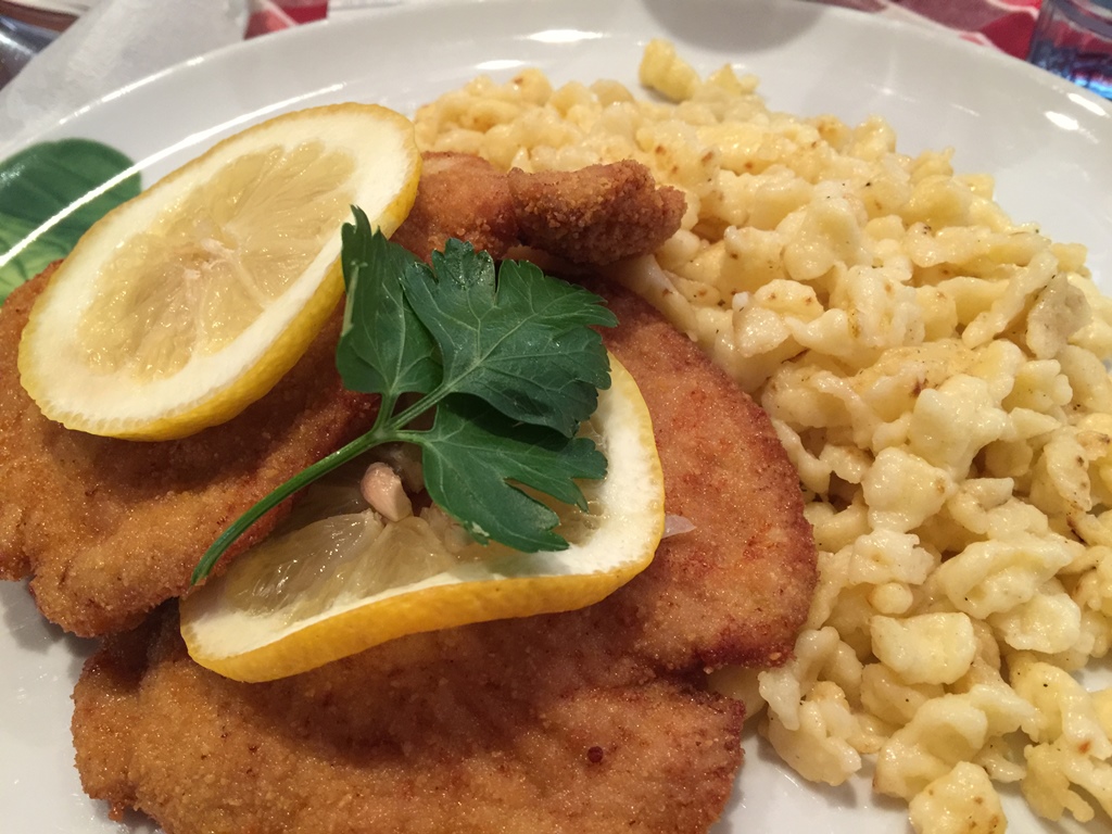 Schnitzel and Spätzle