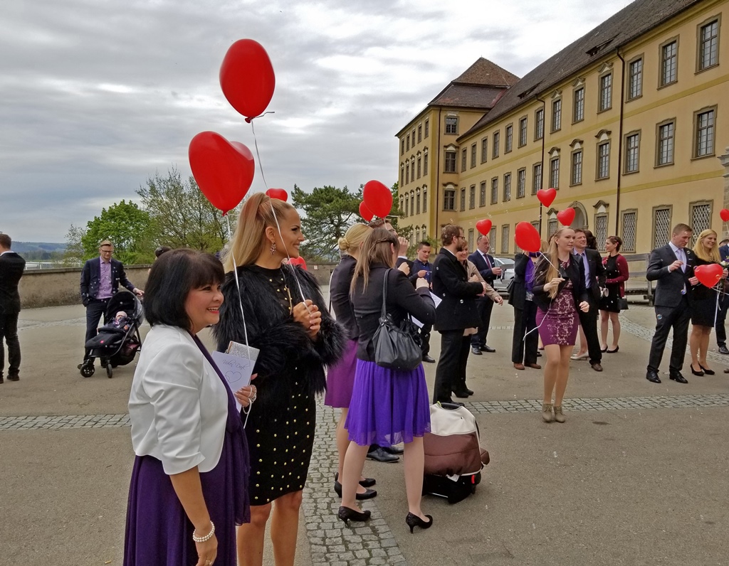 Guests with Balloons