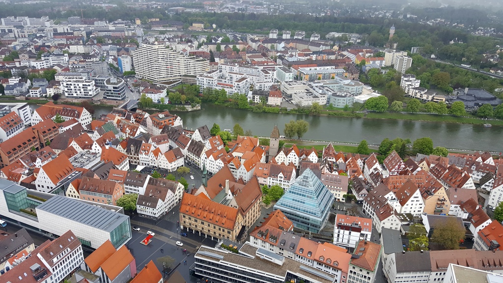 Danube River and Ulmer Rathaus