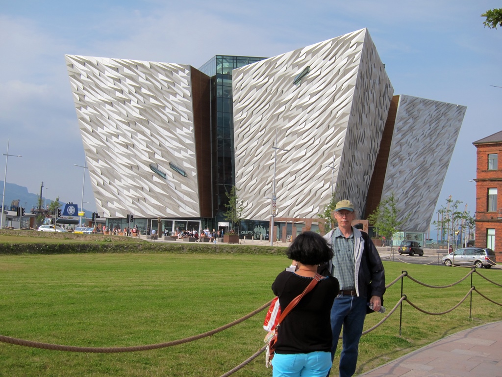 Bob and Nella and Titanic Belfast