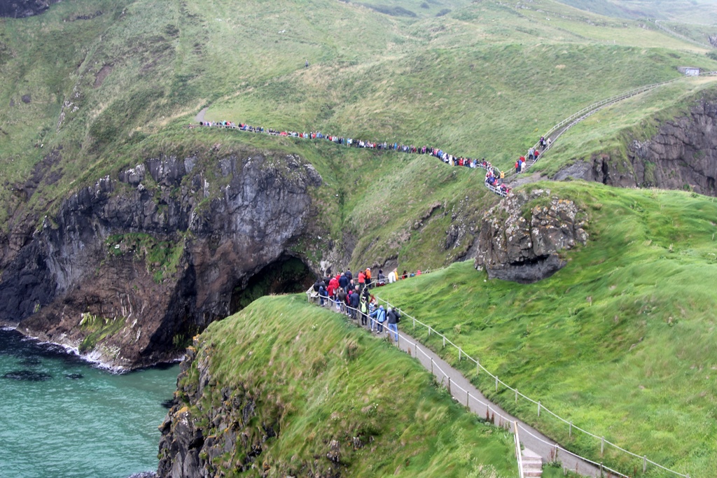 People Waiting for the Bridge