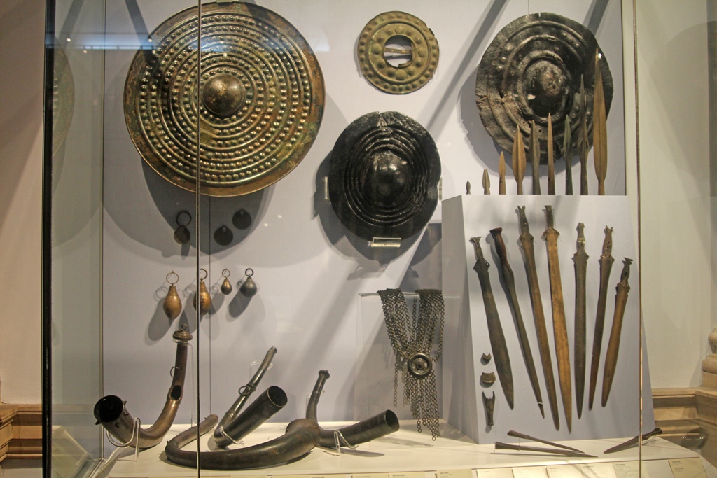 Horns, Shields, Spear Heads, etc.