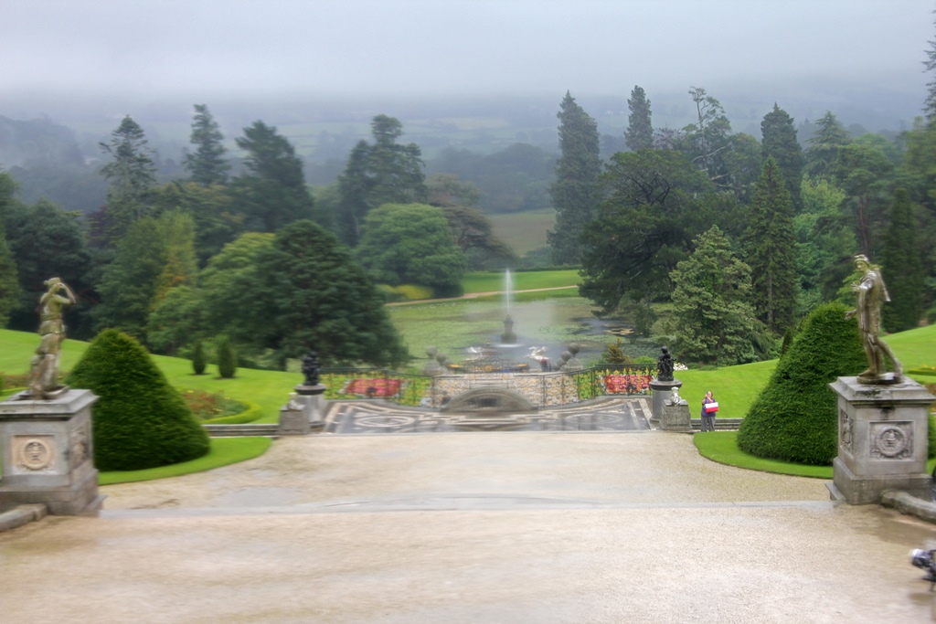 Garden Through Wet Window