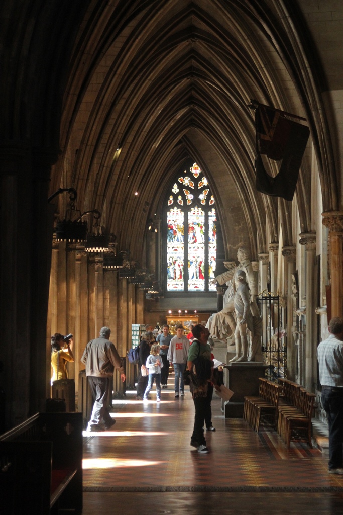 Side Gallery with Statues