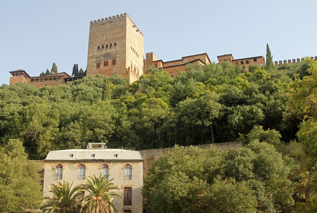 Comares Tower from Below