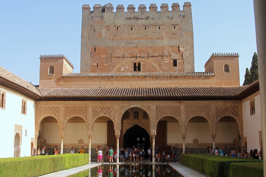 Courtyard of the Myrtles with Comares Tower