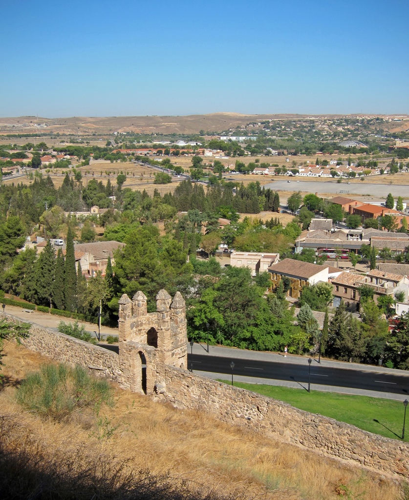 Wall, Tower and View North from Escalator