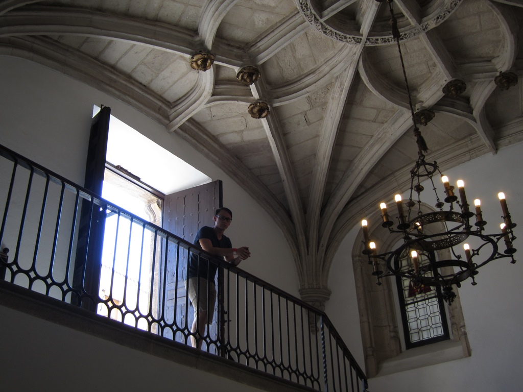 Philip on Balcony, Entry Hall