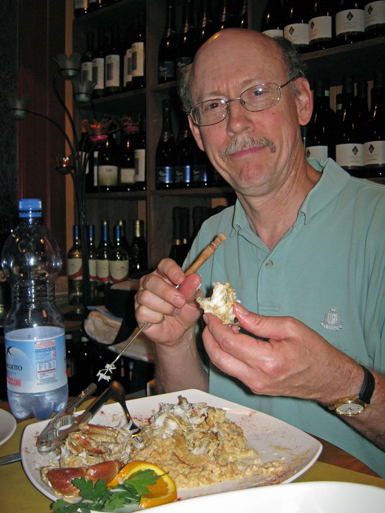 Bob Dealing with a Crab