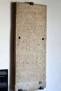 Tablet with Hieroglyphics