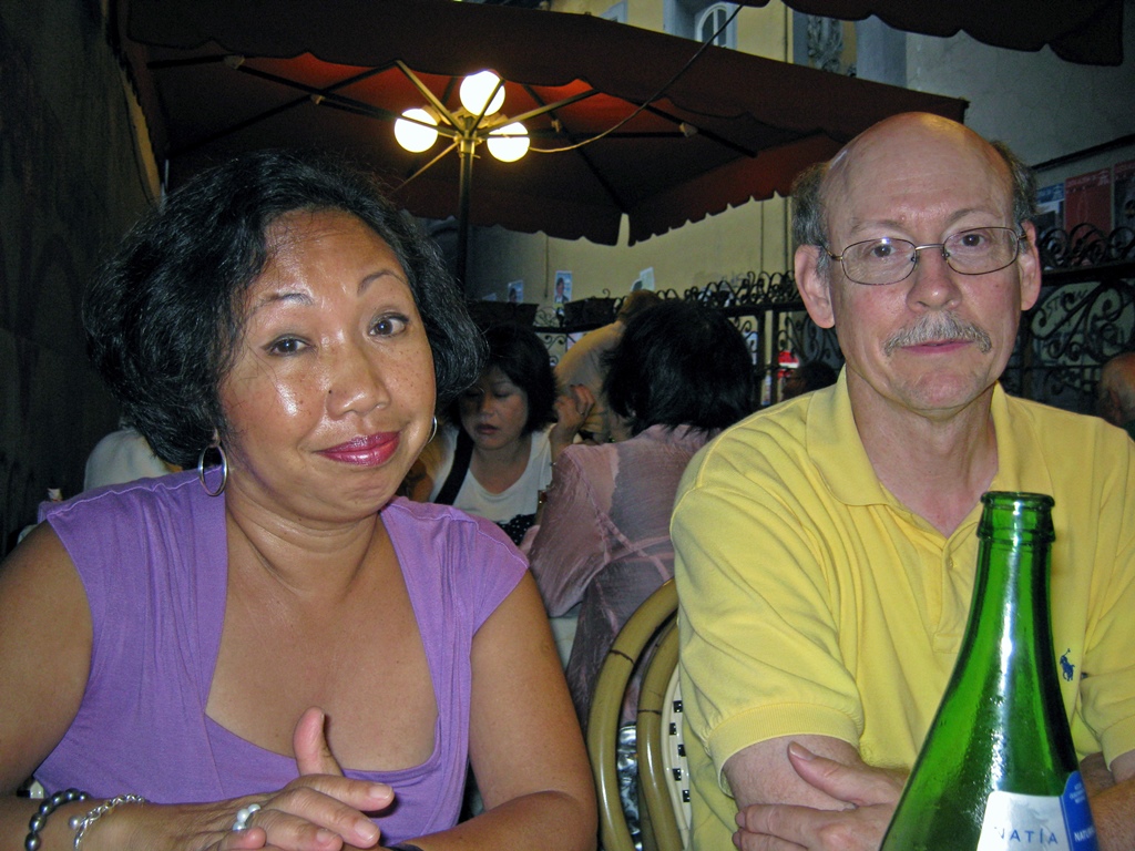 Nella and Bob at Dinner