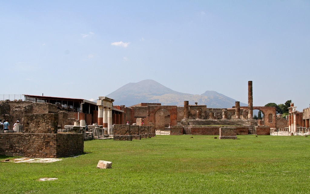 Forum Area and Mt. Vesuvius