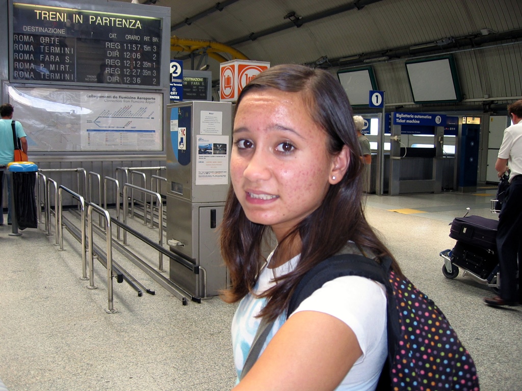 Connie Waiting for the Train