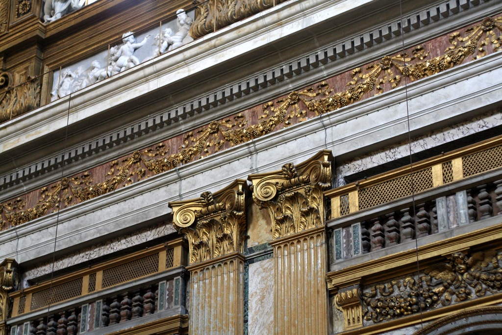 Columns Above Pulpit