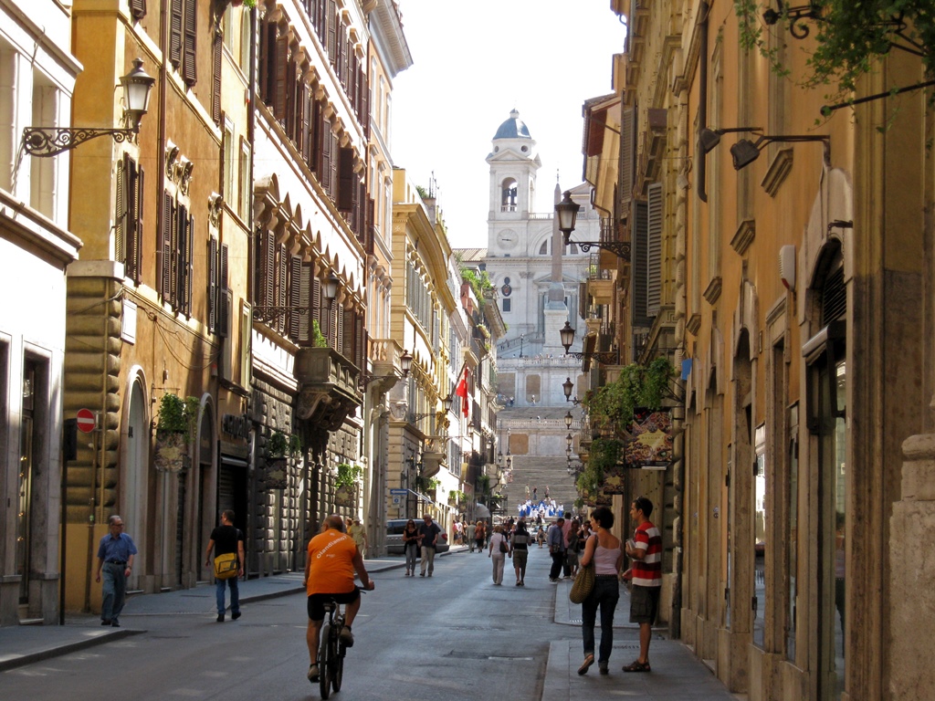 Spanish Steps from Via Condotti