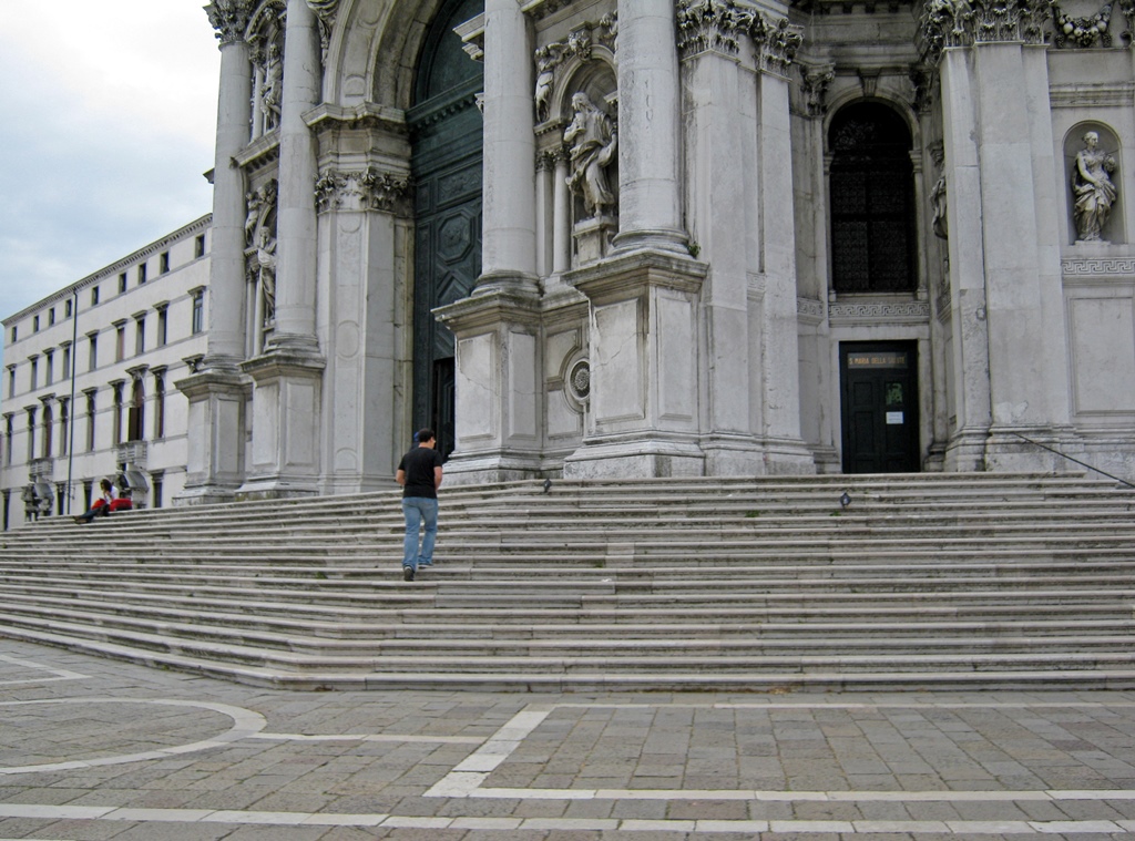 Philip Climbing Stairs