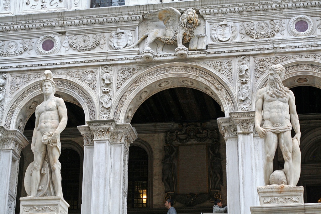 Mars, Neptune and Lion of St. Mark