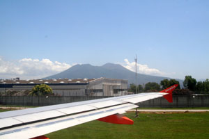 Mt. Vesuvius from Naples Airport