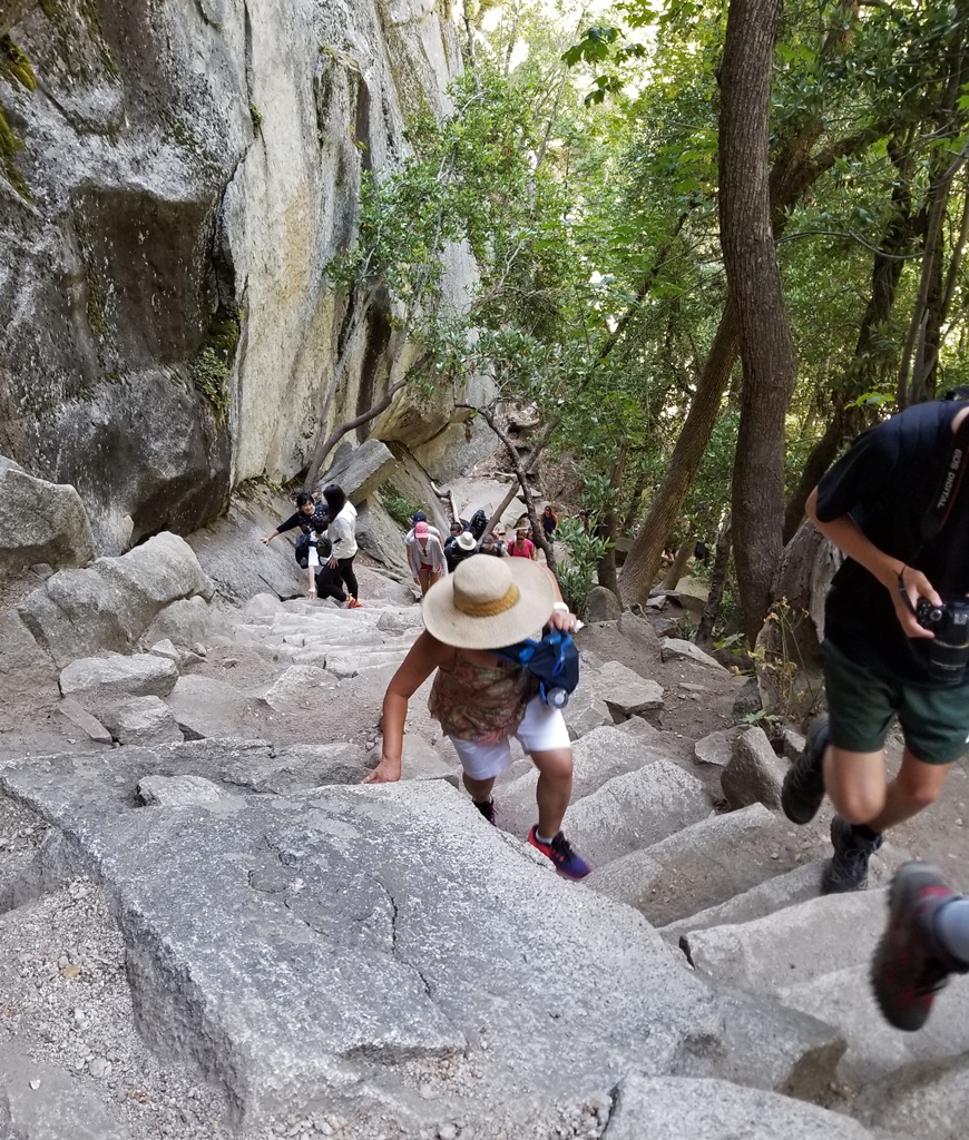 Nella Climbing Mist Trail