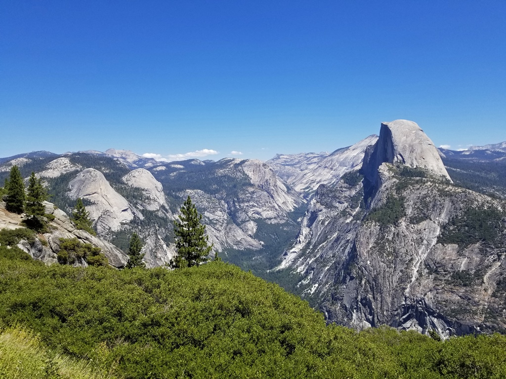 North Dome, Basket Dome, Half Dome, Tenaya Canyon