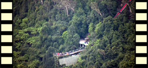 Scenic Railway Being Hauled Upward