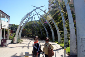 Connie and Nella with Walkway