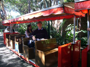 Connie and Bob on Train