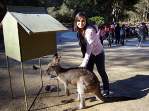 Connie with Kangaroo