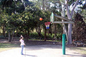 Connie Shooting Basket