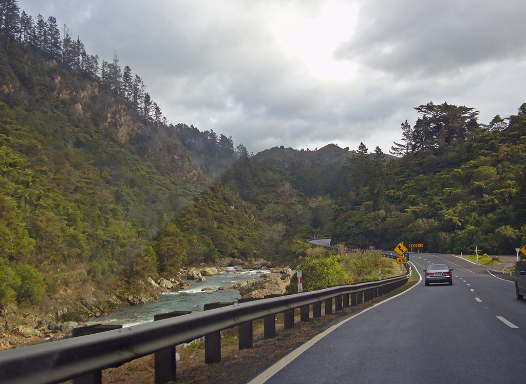 Road and Ohinemuri River