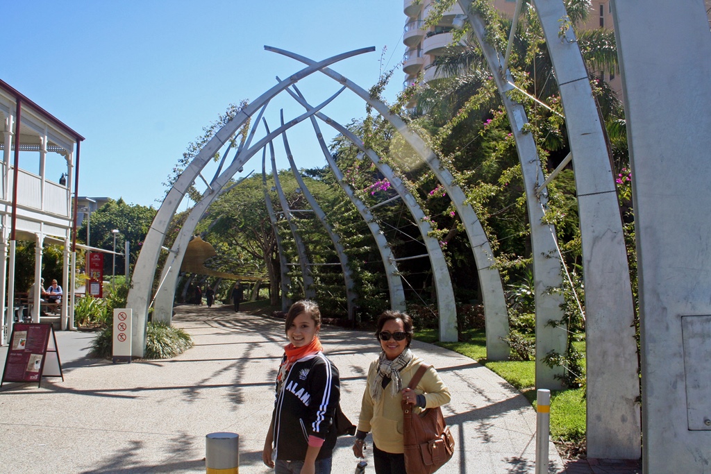 Connie and Nella with Walkway