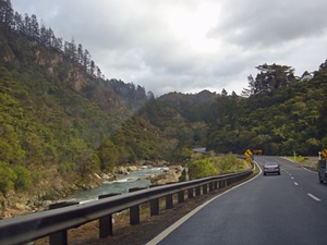 Road and Ohinemuri River