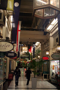 Connie and Nella in Deserted Shopping Arcade