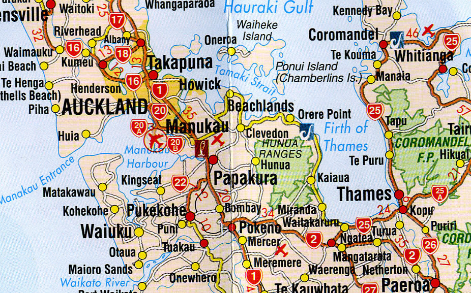 Auckland Nz Printable Map