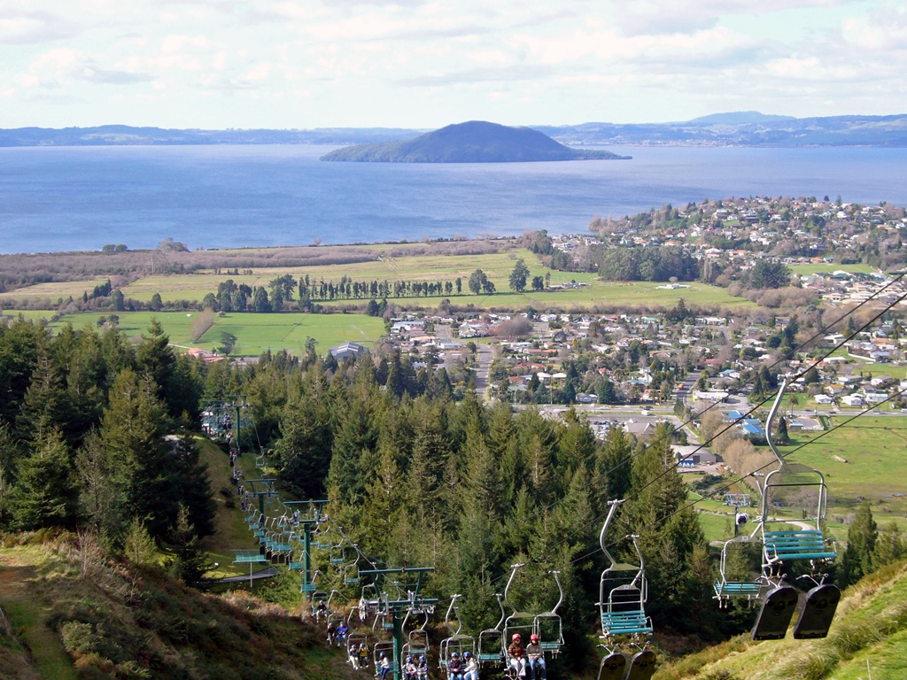 Chairlift and Lake